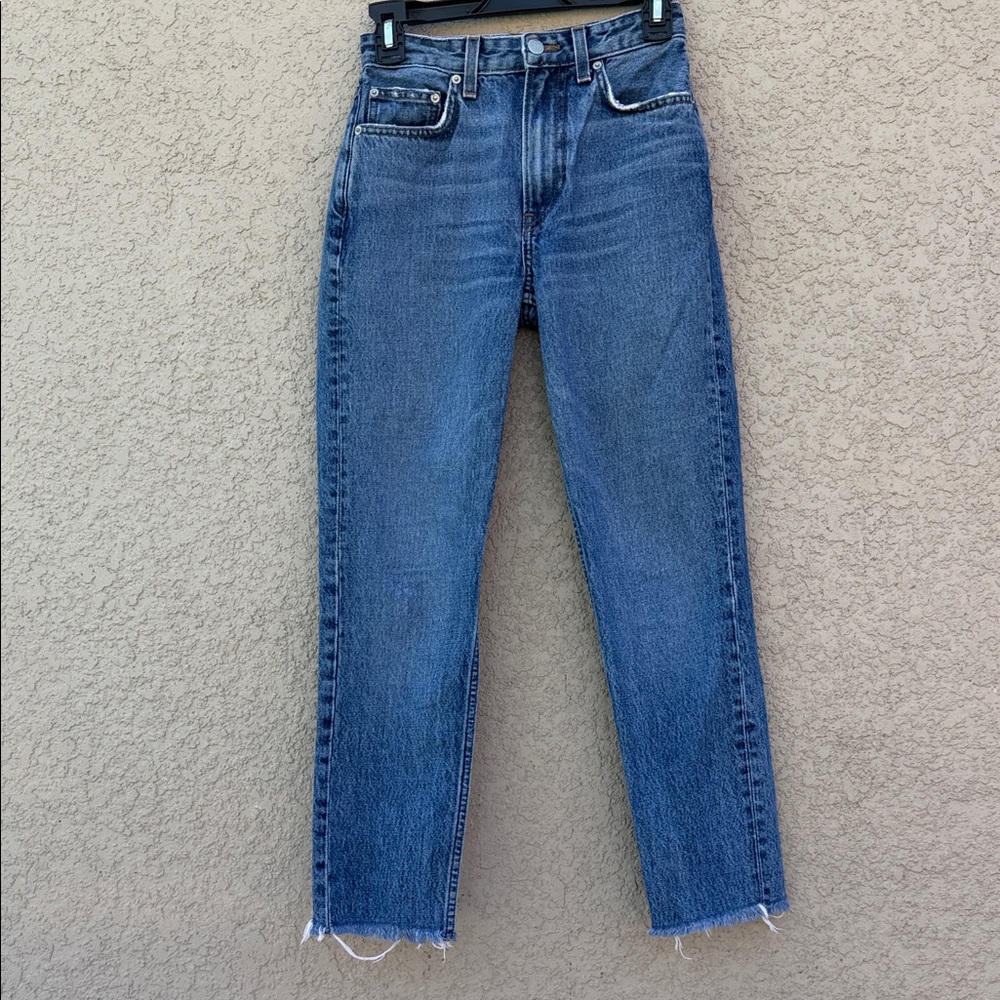Reformation Straight Leg Blue Jeans